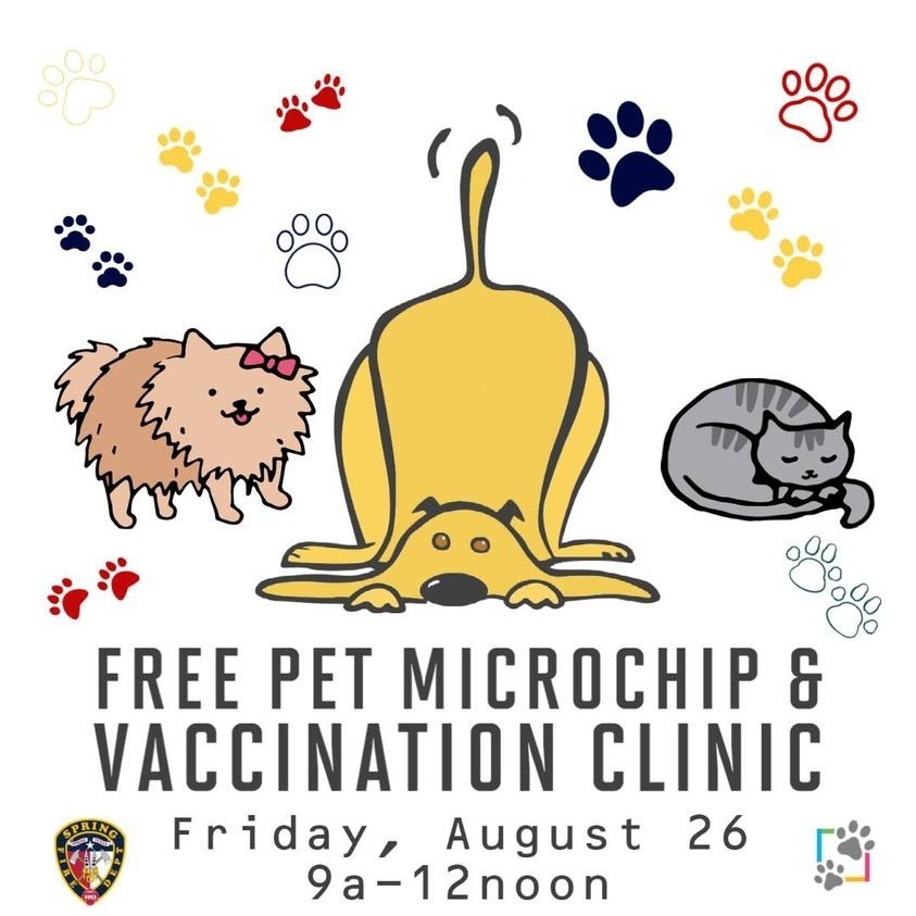 Free Microchip And Vaccination Clinic August 26, 2022